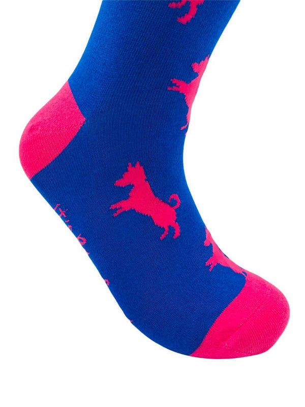 Women's Jack Russell Socks - Dark Blue - It's Pawfect