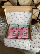 Women's Terrier Socks - Pink - It's Pawfect